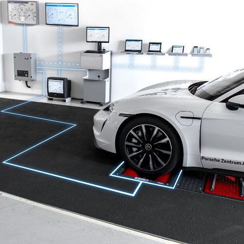 Banco prova freni per automobile - C_MBT C 4.0 W220 - MAHA Maschinenbau Haldenwang GmbH & Co. KG - a rulli