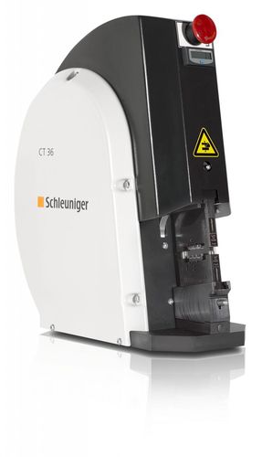 Pressa crimpatrice di cavi - CT 36 - Schleuniger - per terminali elettrici / semiautomatica / pneumatica