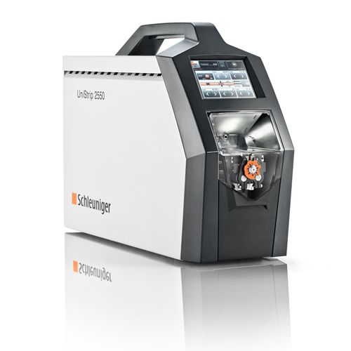 Macchina per spelare i per fili elettrici - UniStrip 2550 - Schleuniger - a lama / elettrico / programmabile