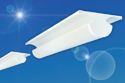 Dispositivo di illuminazione a soffitto - Seagull - vlux - fluorescente / per magazzino / per negozio