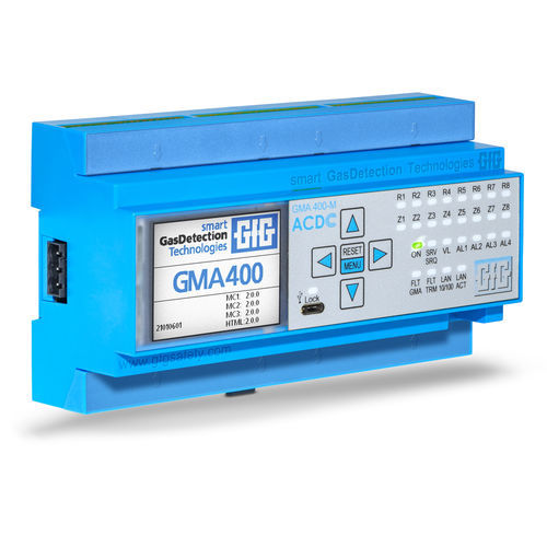 Centrale di rilevazione gas multicanale - GMA400 - GfG - Gesellschaft für Gerätebau mbH - display LCD