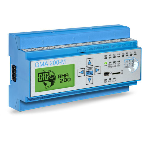 Centrale di rilevazione gas multicanale - GMA200-MT6 - GfG - Gesellschaft für Gerätebau mbH - display LCD