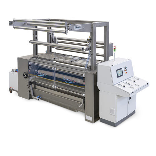 Pressa idraulica - Bianco - a compressione / per tessili / a rulli