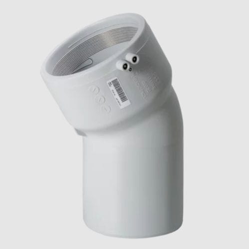 Tubazione a gomito 90° - ABMS - Aliaxis - in PE / 15° / 30°