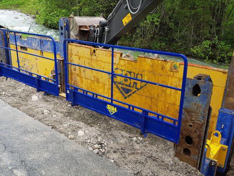 Parapetto temporaneo - SBH Tiefbautechnik - per cantiere