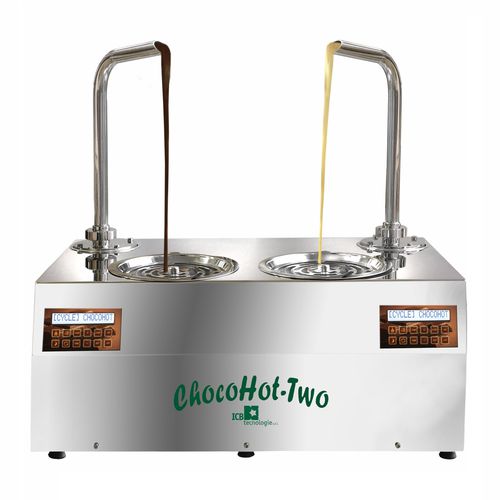Colatrice per dolci - CHOCOHOT TWO - icb tecnologie srl - di cioccolato / per glassatura / a doppia testa