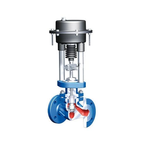 Valvola di controllo - ARI-STEVI Vario 448 / 449 - ARI-Armaturen - a comando pneumatico / a comando elettrico / per acqua calda