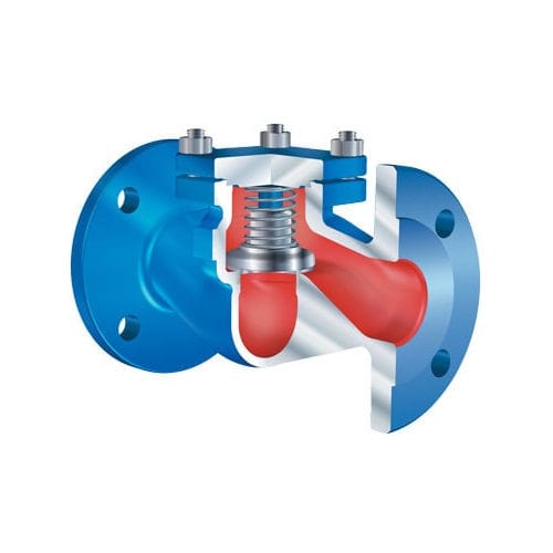 Valvola di ritegno a pistone - ARI-CHECKO V - ARI-Armaturen - per acqua / con flangia / per l'industria chimica