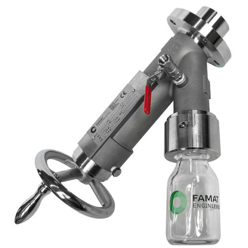 Valvola a pistone - 125A  - FAMAT - manuale / di campionamento / per liquidi alimentari e bevande