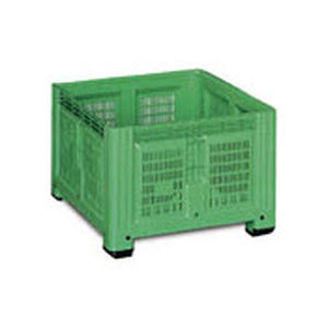 Cassa-pallet in plastica - 1076 F - capp plast srl - agricola / con coperchio / traforata