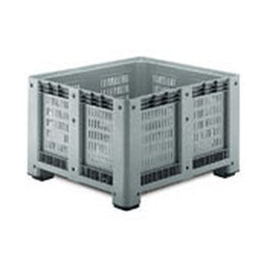Cassa-pallet in plastica - 1091 P - capp plast srl - di stoccaggio / con coperchio / traforata