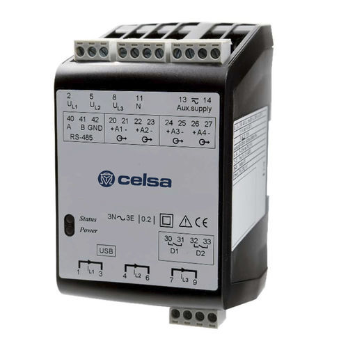Trasduttore su guida DIN - CPQT2 - CELSA MESSGERATE ESPAÑA S.L. - con uscita in tensione / 4-20 mA / USB