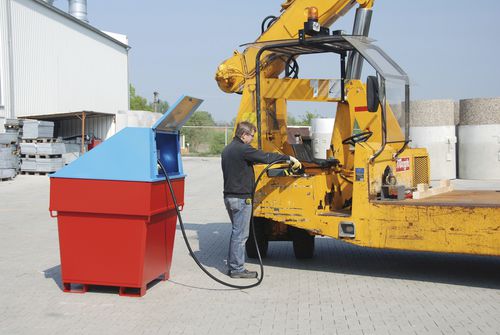 Stazione di rifornimento diesel - MD 800 - Bauer - mobile / in acciaio verniciato
