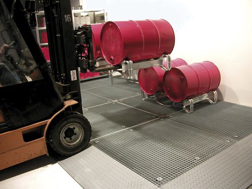 Piattaforma di contenimento in acciaio - BSW 12 series - Bauer - modulare