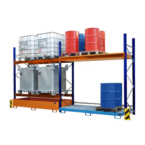 Scaffalatura per magazzino di stoccaggio - PR series - Bauer - modulare / per pallet / per cubitainer