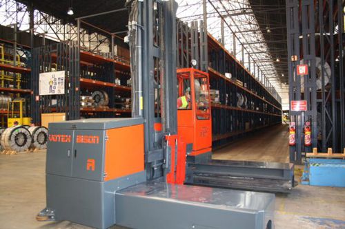 Carrello elevatore laterale elettrico - A - BULMOR industries - con conducente seduto / 4 ruote