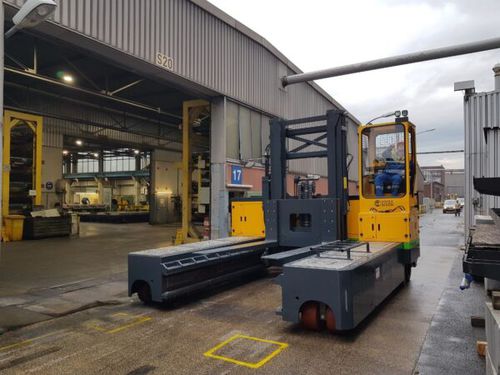 Carrello elevatore laterale elettrico - AA - BULMOR industries - con conducente seduto / 4 ruote / a grande capacità di carico