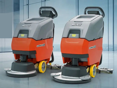 Lavasciuga pavimenti uomo a terra - B series - HAKO - elettrica / a batteria / compatta