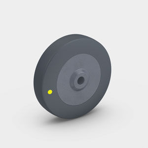 Ruota con fascia - PEVOTHAN® ELF - RÄDER-VOGEL RÄDER- UND ROLLENFABRIK GMBH & CO. KG - in termoplastica / per carichi pesanti / antitraccia