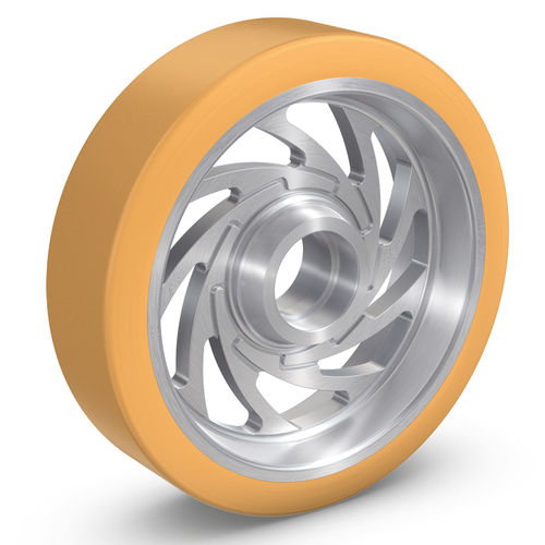 Ruota con fascia -  VULKOLLAN® 95 - RÄDER-VOGEL RÄDER- UND ROLLENFABRIK GMBH & CO. KG - in poliuretano / per carichi pesanti / elastica