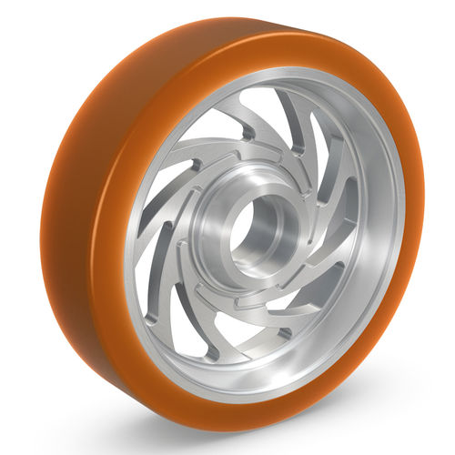 Ruota con fascia - PEVOSOFT® - RÄDER-VOGEL RÄDER- UND ROLLENFABRIK GMBH & CO. KG - in poliuretano / a bassa rumorosità / elastica
