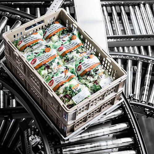 Trasportatore a nastro - Streamline - KNAPP - a rulli motorizzati / modulare / per container