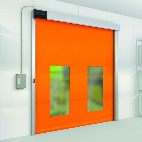 Porta ad avvolgimento - Sector Reset - Ditec - in PVC / da esterno / rapida