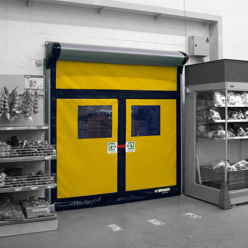 Porta ad avvolgimento - D-313 - Entrematic Dynaco - in acciaio inossidabile / in PVC / industriale