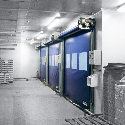 Porta ad avvolgimento - M2  - Entrematic Dynaco - in acciaio inossidabile / per interno / industriale