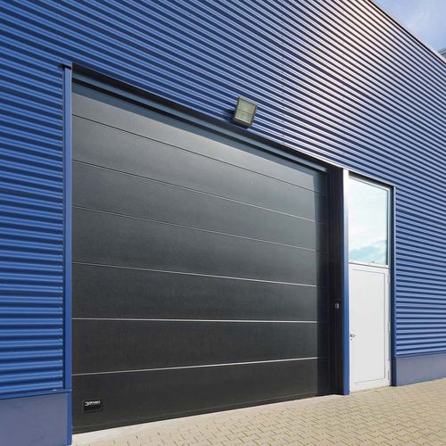 Porta sezionale - I-14P - Entrematic Dynaco - in metallo / per interno / da esterno