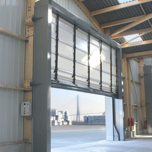 Porta ad impacchettamento - NERGECO T ENDURO 2 - Entrematic Dynaco - in acciaio / per interno / isolata