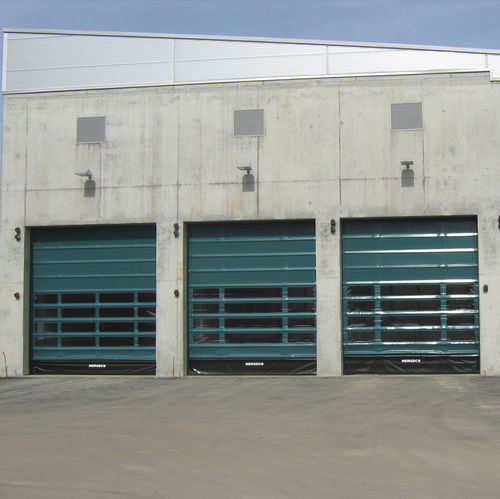 Porta ad impacchettamento - NERGECO T STAR 2 - Entrematic Dynaco - a libro / industriale / da esterno