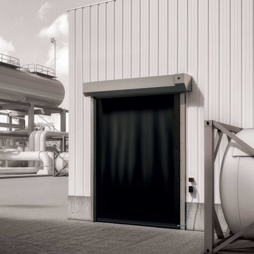 Porta ad avvolgimento - S-555 - Entrematic Dynaco - in acciaio inossidabile / per interno / antideflagranti