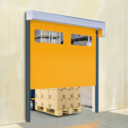 Porta scorrevole verticale - D-211 - Entrematic Dynaco - per interno / rapida / design