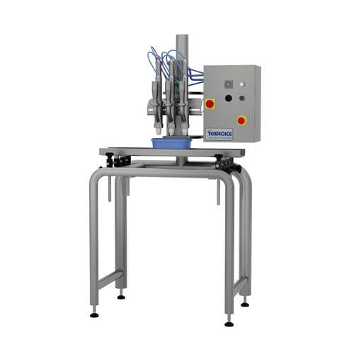 Riempitrice per la produzione di gelato - CF3 - TEKNOICE - semiautomatica / per bicchieri / per vaschette