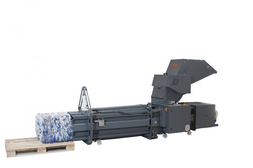 Trituratore compattatore per bottiglie PET - CP 4988  - HSM GmbH + Co. KG - orizzontale / automatico / compatto