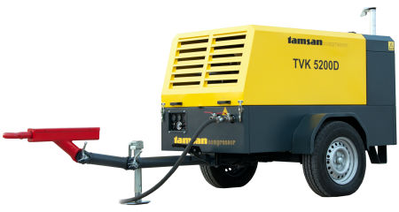 Compressore a vite - TVK 5200 D - tamsan compressor - d'aria / con motore diesel / mobile