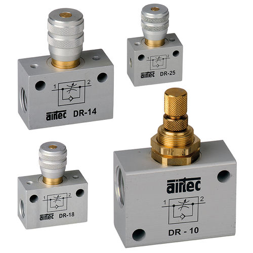 Valvola a sfera - DR series - AIRTEC Pneumatic - a comando pneumatico / per controllo di flusso / per aria
