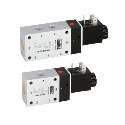 Distributore pneumatico a comando elettrico - KM Series  - AIRTEC Pneumatic - a cassetto / a 5/2 vie / a 5/3 vie