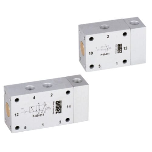 Distributore pneumatico ad azionamento pneumatico - P series - AIRTEC Pneumatic - a cassetto / pilota / a 3/2 vie