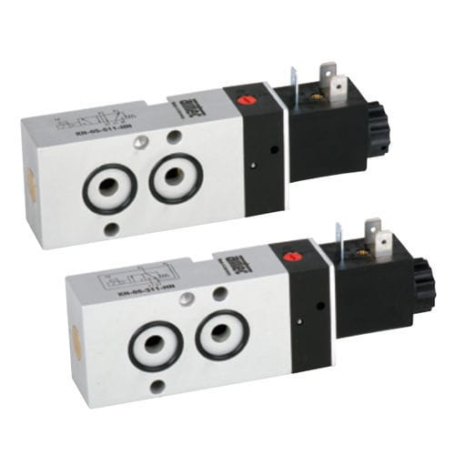Distributore pneumatico a cassetto - KN series - AIRTEC Pneumatic - a comando elettrico / a 3/2 vie / a 5/2 vie