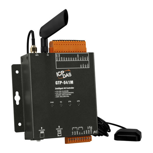 Controllore M2M RS422/RS485 - GTP-500M, GTP-230, GTP-541M - ICP-DAS - Modbus / su guida DIN