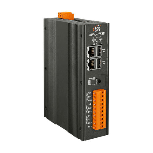 PAC su guida DIN - RPAC-2658M - ICP-DAS - su rete Ethernet / ridondante / in tempo reale