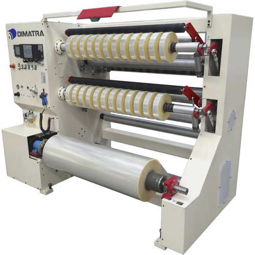 Taglierina ribobinatrice a doppio tamburo - Eco Duplex - Dimatra - per pellicole plastiche / rapida