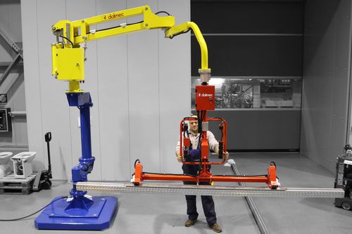 Manipolatore per l'industria siderurgica - DALMEC - pneumatico / con magnete di sollevamento / per componenti meccaniche