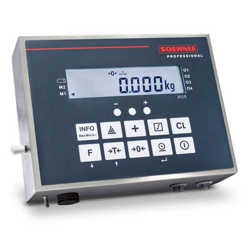 Terminale di pesatura con display grafico LCD - 3010 series - Soehnle Industrial Solutions GmbH - benchtop / IP67 / IP40