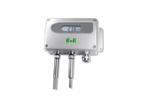 Sensore di temperatura e di umidità con sensore intercambiabile - EE220 - E+E ELEKTRONIK - relativa / a parete / su guida DIN