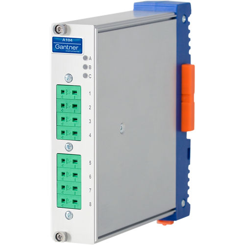 Modulo di I/O EtherCAT - Q.bloxx XE A104 TCK - Gantner Instruments - analogico / a 8 ingressi analogici / da incasso