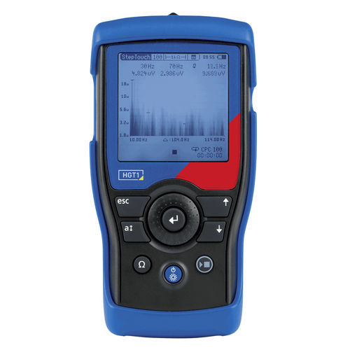 Tester di massa - HGT1 - OMICRON electronics - per impianto elettrico / portatile / con schermo LCD