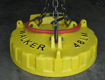 Elettromagnete di sollevamento a commutazione elettrica - LM Cast series - WALKER MAGNETICS - per movimentazione di rottami / di rottami ferrosi / circolare